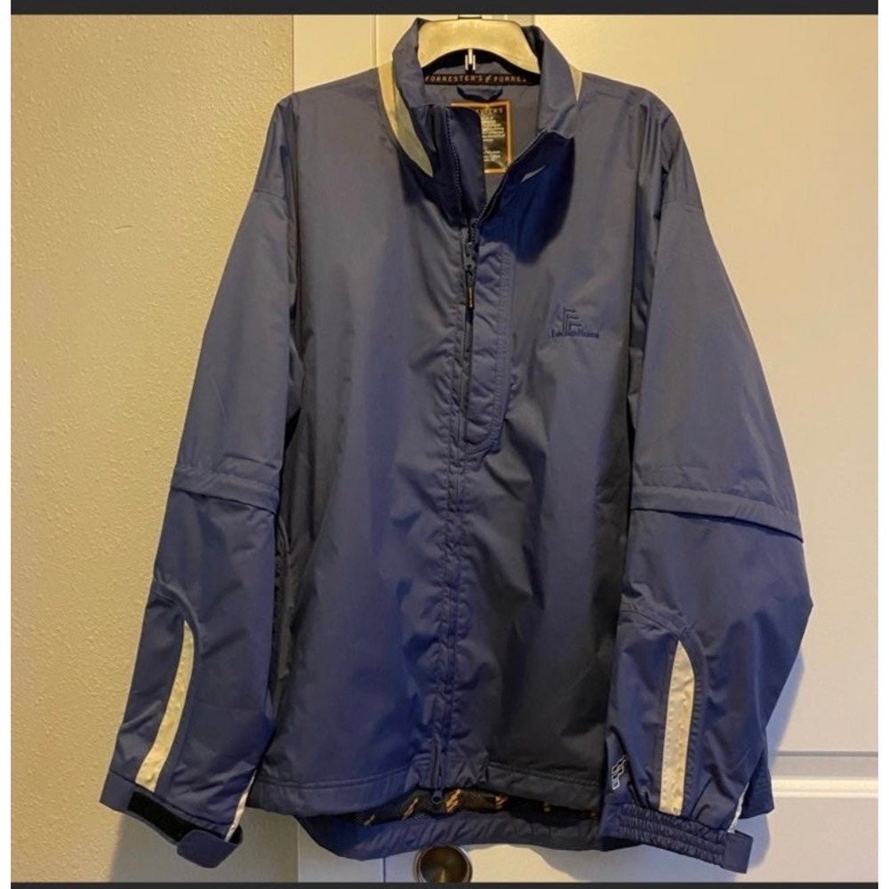 Forresters Mens XL Stormtex Golf Jacket Blue Waterproof LochenHeath Full Zip